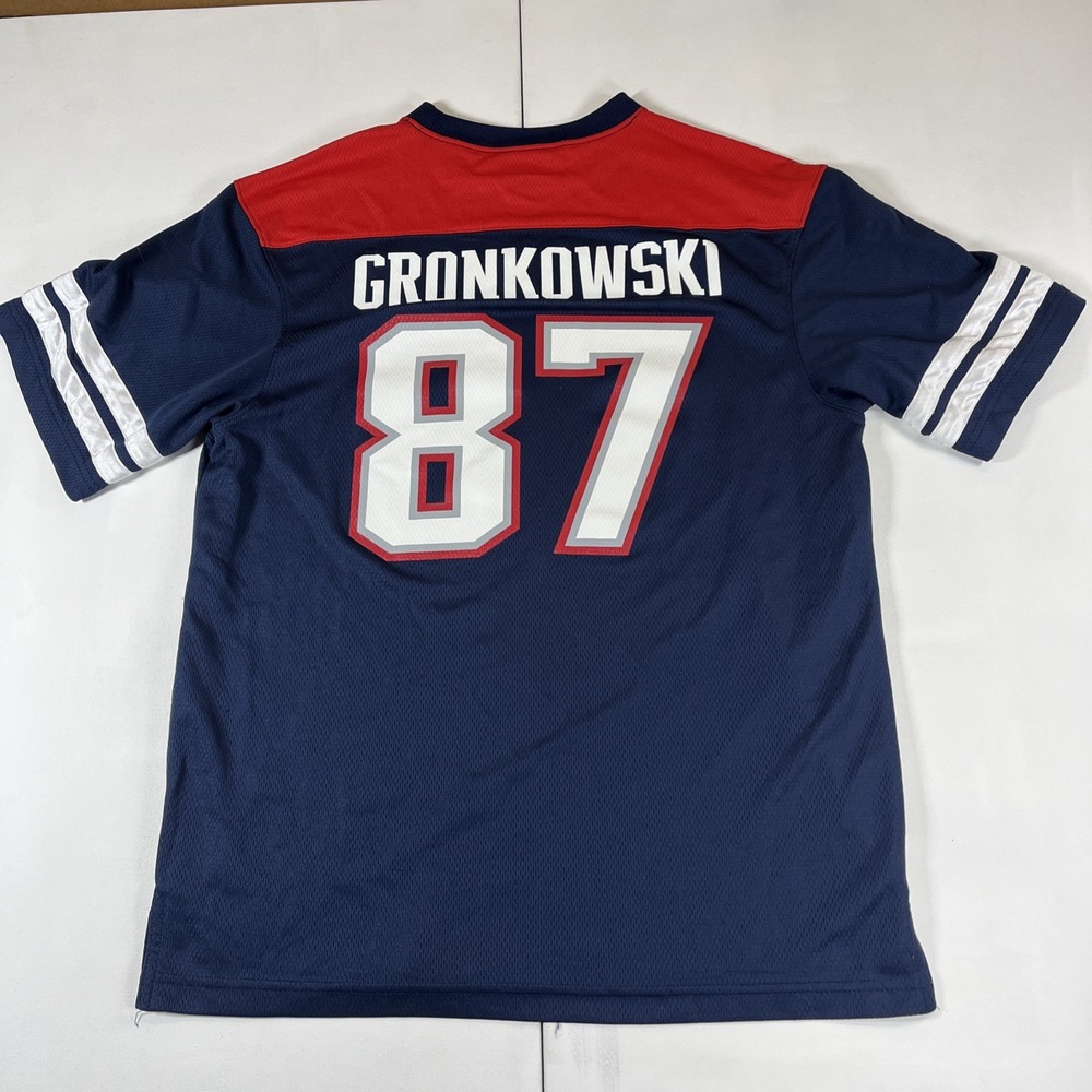 NFL Rob Gronkowski 87 New England Patriots Jersey NFL Team Apparel Men's L